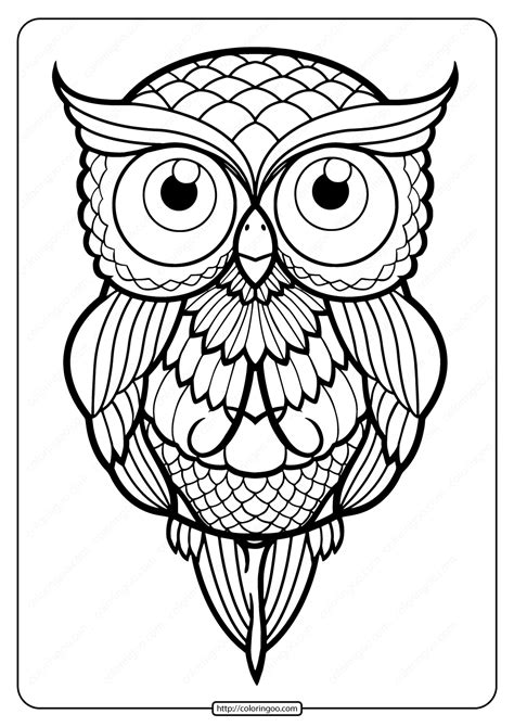 Owls Coloring Pages Pdf Coloring Pages