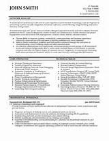 Pictures of Network Support Analyst Resume