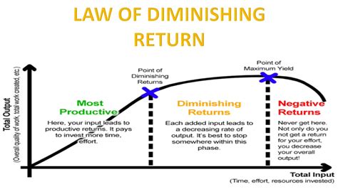 Law Of Diminishing Marginal Return Defination And Example Youtube