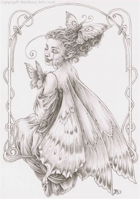 Butterfly Fairy By Ejderha Arts On Deviantart Fairy Drawings Fairy