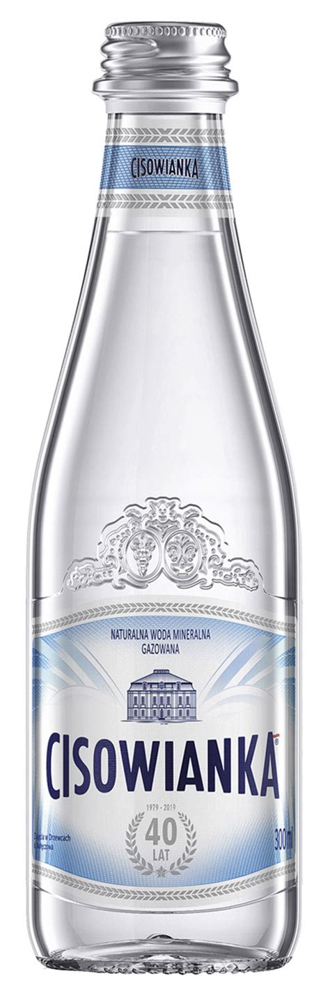 Woda CISOWIANKA Jubileuszowa, gazowana, butelka szklana, 0,3l ...