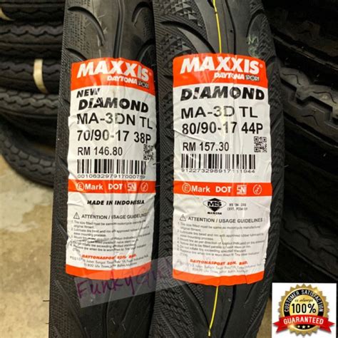 Jenama baru tayar motor tubeless jenama mackenzie untuk rim 17. TAYAR TYRE MAXXIS MAXIS DIAMOND BUNGA MA3D MA-3D TUBELESS ...