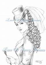 Coloring Victorian Woman Adult Pages Dress Drawing Printable Pdf Sheet Print Choose Board Colouring sketch template