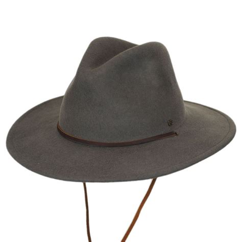 Brixton Hats Field Wool Felt Wide Brim Fedora Hat Hats Brixton Hat