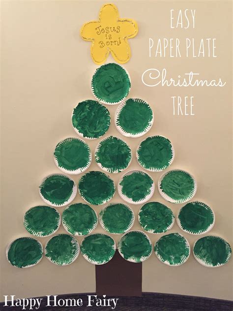 Paper Plate Christmas Tree With Images Happy Home Fairy Christmas