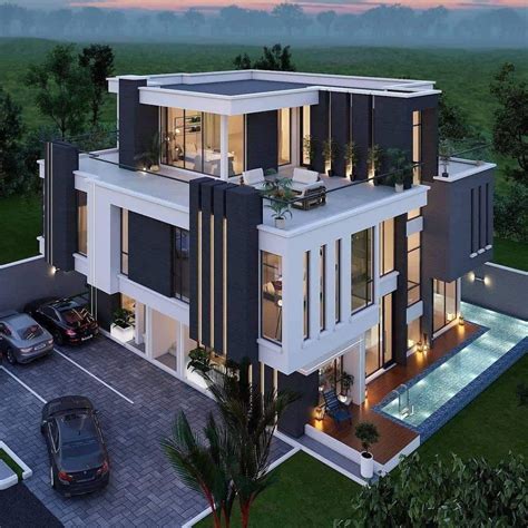Luxury House Top View Elevation Best Exterior Design Architectural