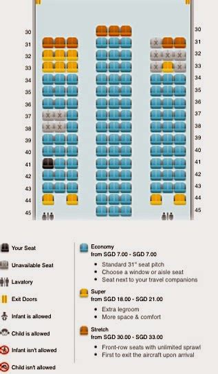 ️ Tiger Airways Seating Plan Seatguru Seat Map Tigerair Australia