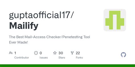 GitHub Guptaofficial Mailify The Best Mail Access Checker Penetesting Tool Ever Made