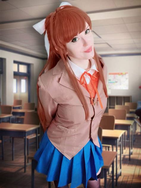 Monika Cosplay Featurecosplay Doki Doki Literature Club Amino