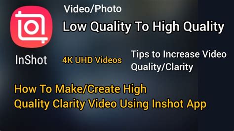 How To Convert Low Quality To High Quality Video Inshot App Yoursrs