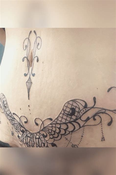 Amazing C Section Tattoos That Turn The Birthing Scar Into A Work Of