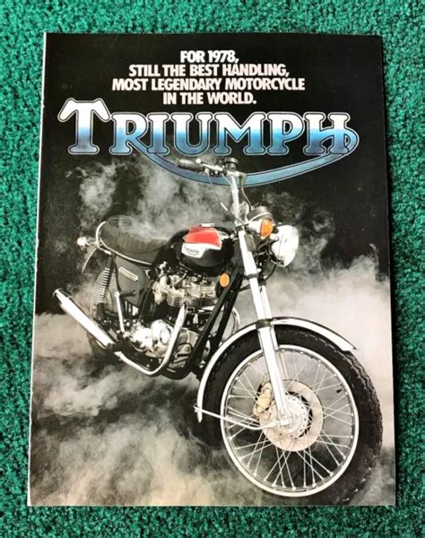 Original 1978 Triumph Motorcycle Magazine Ad Section T140v Bonneville