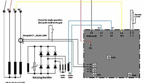 generator avr circuit diagram