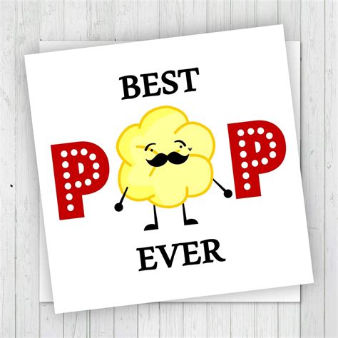 Printable Best Pop Ever Tags Fathers Day Tag Etsy