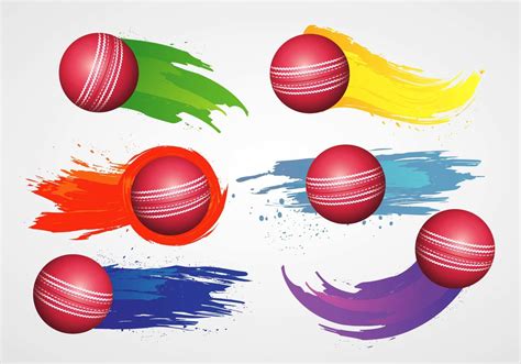 Cricket Ball Vector 374535 Vector Art At Vecteezy