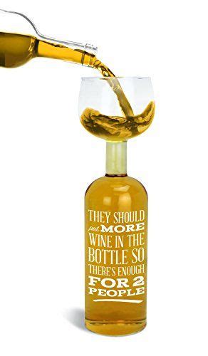 Bigmouth Inc Ultimate Wine Bottle Glass Holds An Entire 750ml Bottle Of Wine Reads They Should