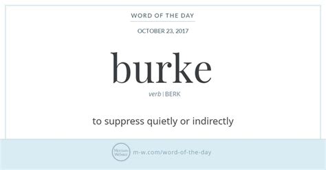 Word Of The Day Burke