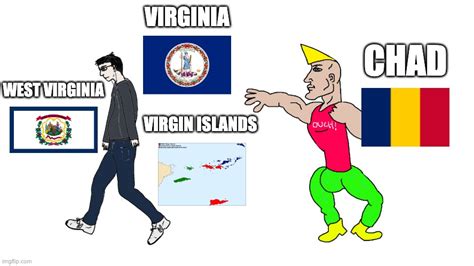 Virginy Places Vs Chad Place Imgflip