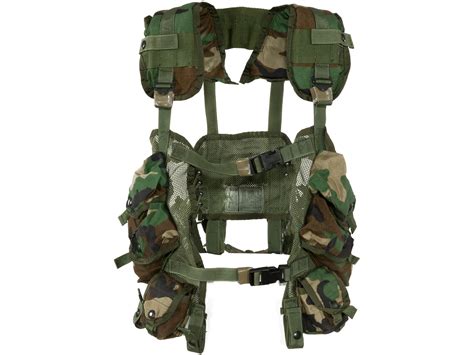 Military Surplus Alice Load Bearing Vest Lbv Grade 2 Nylon Woodland