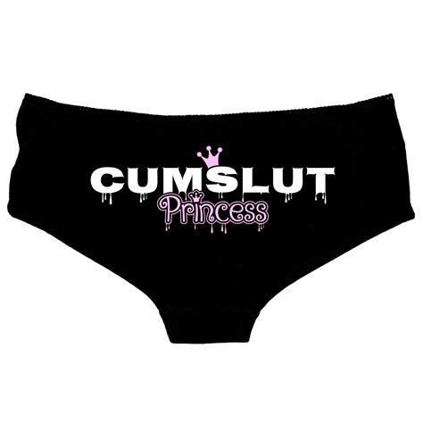 Cum Slut Princess Ddlg Clothing Knickers Thong Slutty Kinky Hot