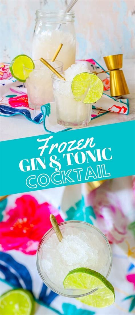 easy frozen gin and tonic recipe drinks drinks gin and tonic cocktails gin cocktail recipes