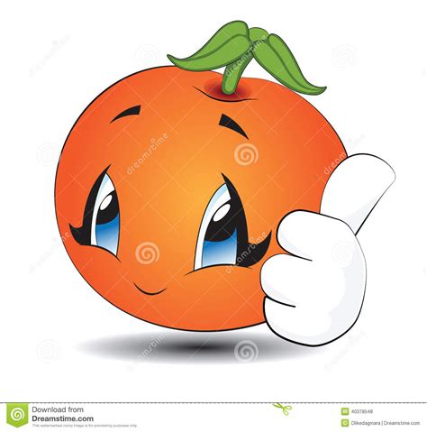 Descarga maravillosas imágenes gratuitas sobre naranja animación. Naranja De Kawaii De La Historieta Ilustración del Vector ...