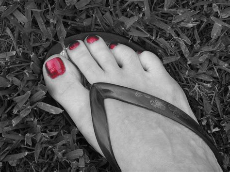 Red Toes New Flip Flops Donna Bratli Flickr