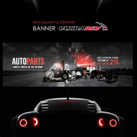 Auto Spare Parts Banner Design