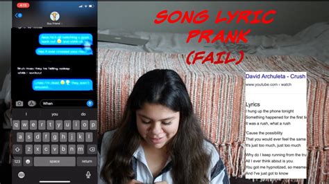 So, here are all the april fool pranks for boyfriend that you need to try on your guy. SONG LYRIC PRANK ON BEST GUY FRIEND (FAIL) - YouTube