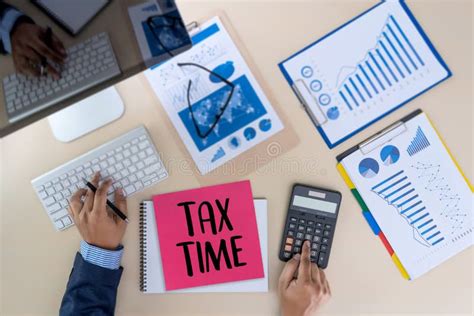 Time For Taxes Planning Money Financial Accounting Taxation Businessman