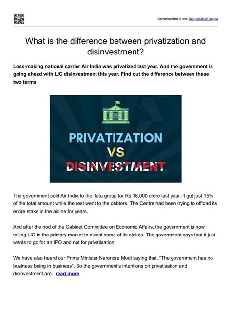 Ppt What Is The Difference Between Privatization And Disinvestment