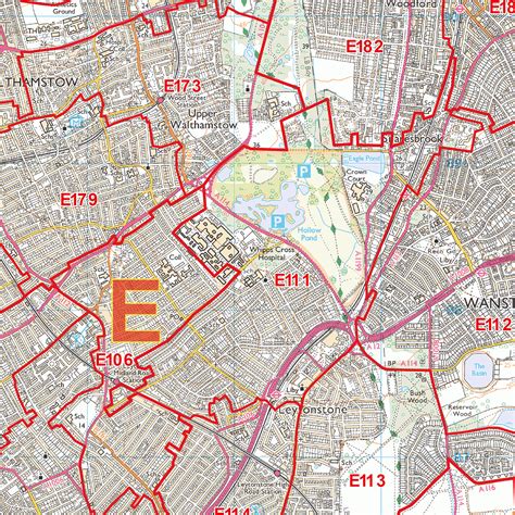 City Street Map East London Uk Wall Maps Images And Photos Finder