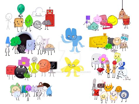 All Of The Bfb Characters Bfbfdi By Thatonegalwhoisweird On Deviantart