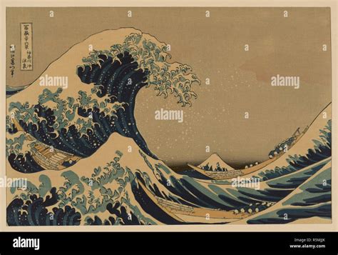 The Great Wave Off The Coast Of Kanagawa From A Series 36 Views Of