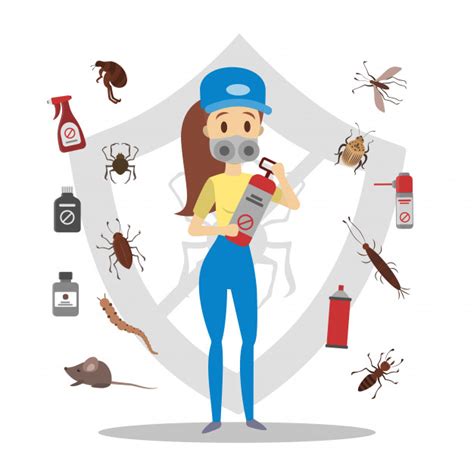 It relies on predation, parasitism, herbivory, or other natural mechanisms, but typically also involves an active human management role. Premium Vector | Pesticides and insects set. pest control ...