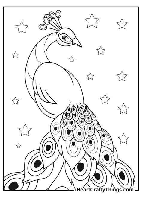 Adult Coloring Pages Peacock