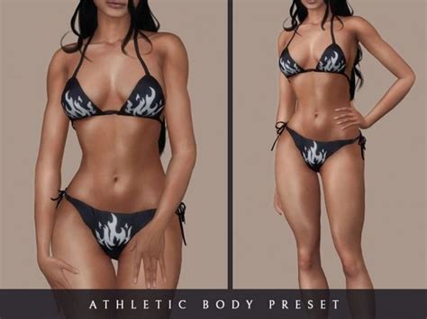 Athletic Body Preset The Sims Download SimsDomination Sims Body Mods Sims The Sims