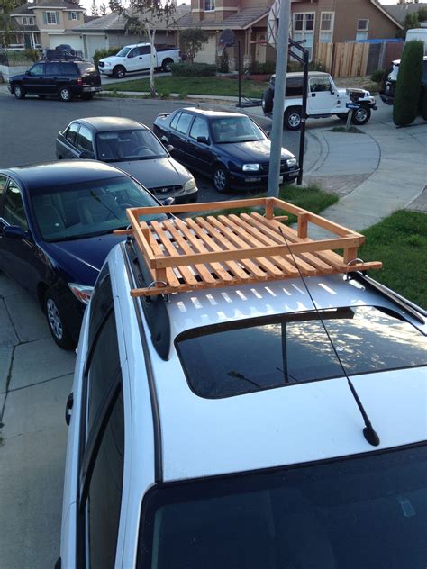 Built This Wood Roof Rack For 50 Bucks Car Roof Racks Roof Rack Roof