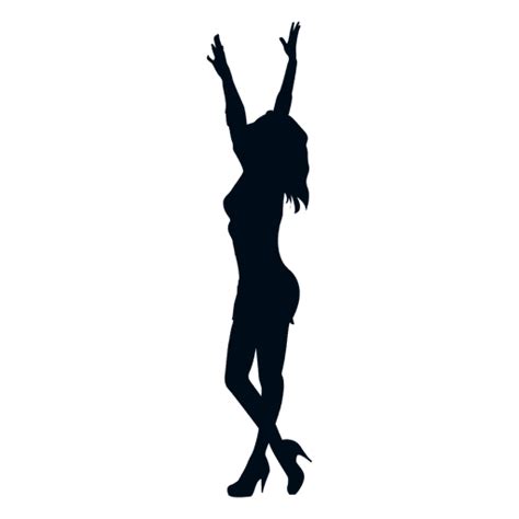 Happy Woman Raising Hands Silhouette Ad Paid Sponsored Woman Silhouette Hands