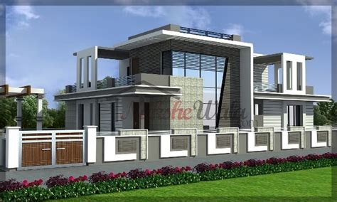 We are pleased to offer you a broad selection of timeless classics, neighborhood friendly house plans, magnificent custom homes and leading edge home designs that meet the hopes and dreams of a broad range of home builders and home owners. House Exterior Compound Wall Design - BESTHOMISH