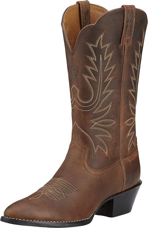 Ariat Heritage Western Womens R Toe Boot Distressed Brown