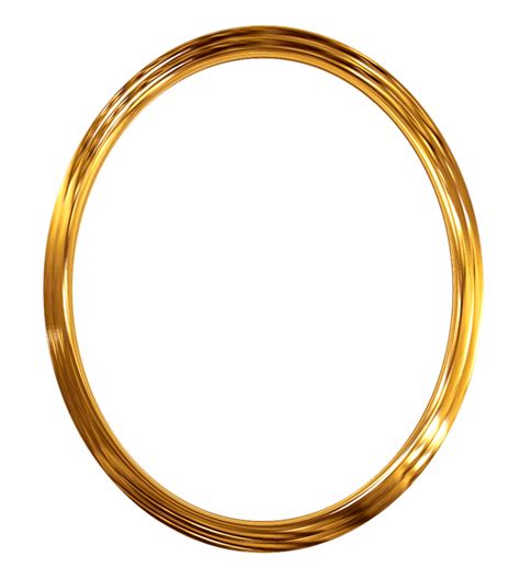 Oval Gold Picture Frame Png Desearimposibles