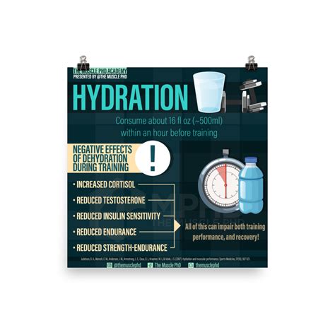 Infographic Poster Hydration The Muscle Phd