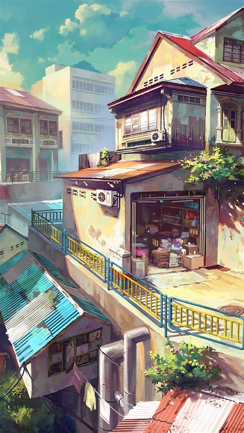 Japanese Anime Painting City 4k Wallpapers Free And