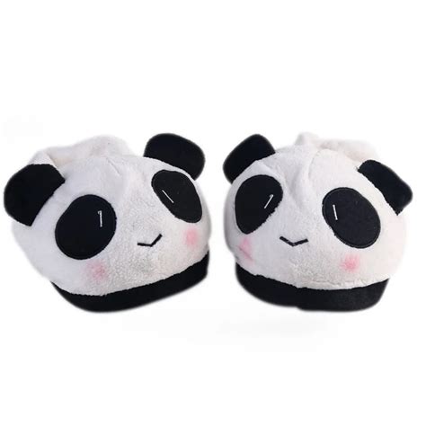 Cute Lovely Cartoon Indoor Panda Face Slippers Home Anti Slip Lover
