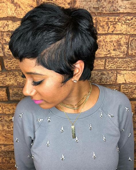 ️ Short Relaxed Hairstyles Modern Hairstyles Pixie Hairstyles Black Women Hairstyles