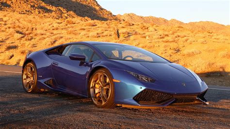 2016 Lamborghini Huracan Cars Blue Coupe Wallpapers Hd Desktop