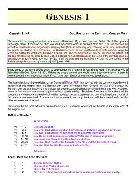 genesis01 pdf genesis creation narrative septuagint