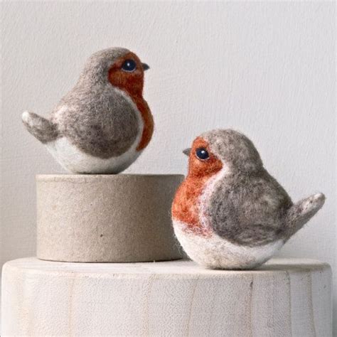 Needle Felted Robin Robin Ornament Needle Felted Decoration By