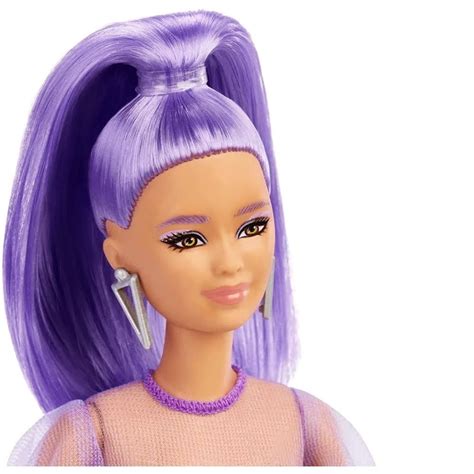 Boneca Barbie Fashionista Cabelo Roxo 178 Mattel Ri Happy